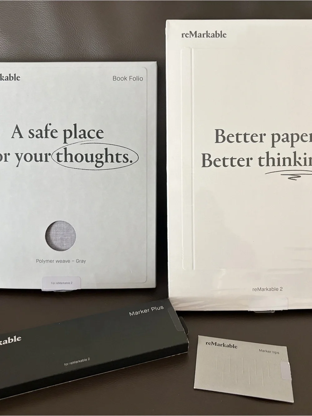 2 Tablet Bundle in White and Gray - Book Folio & Marker Plus